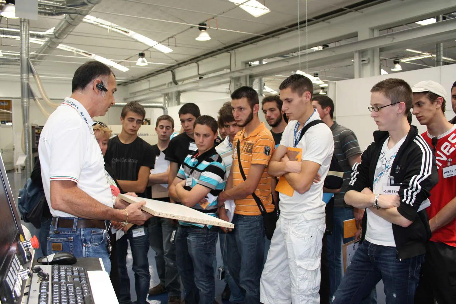 Visiting italian and french students