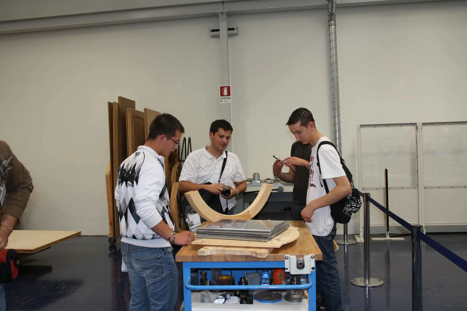 Visiting italian and french students