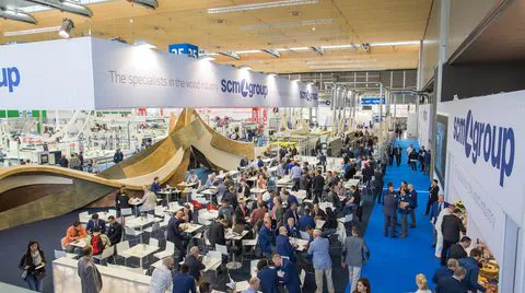 Super start in all 4 Scm Group halls at Ligna 2015!