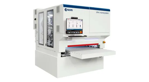 dmc eurosystem板材自动定厚机_用于加工原始板材和涂漆板材_意大利SCM