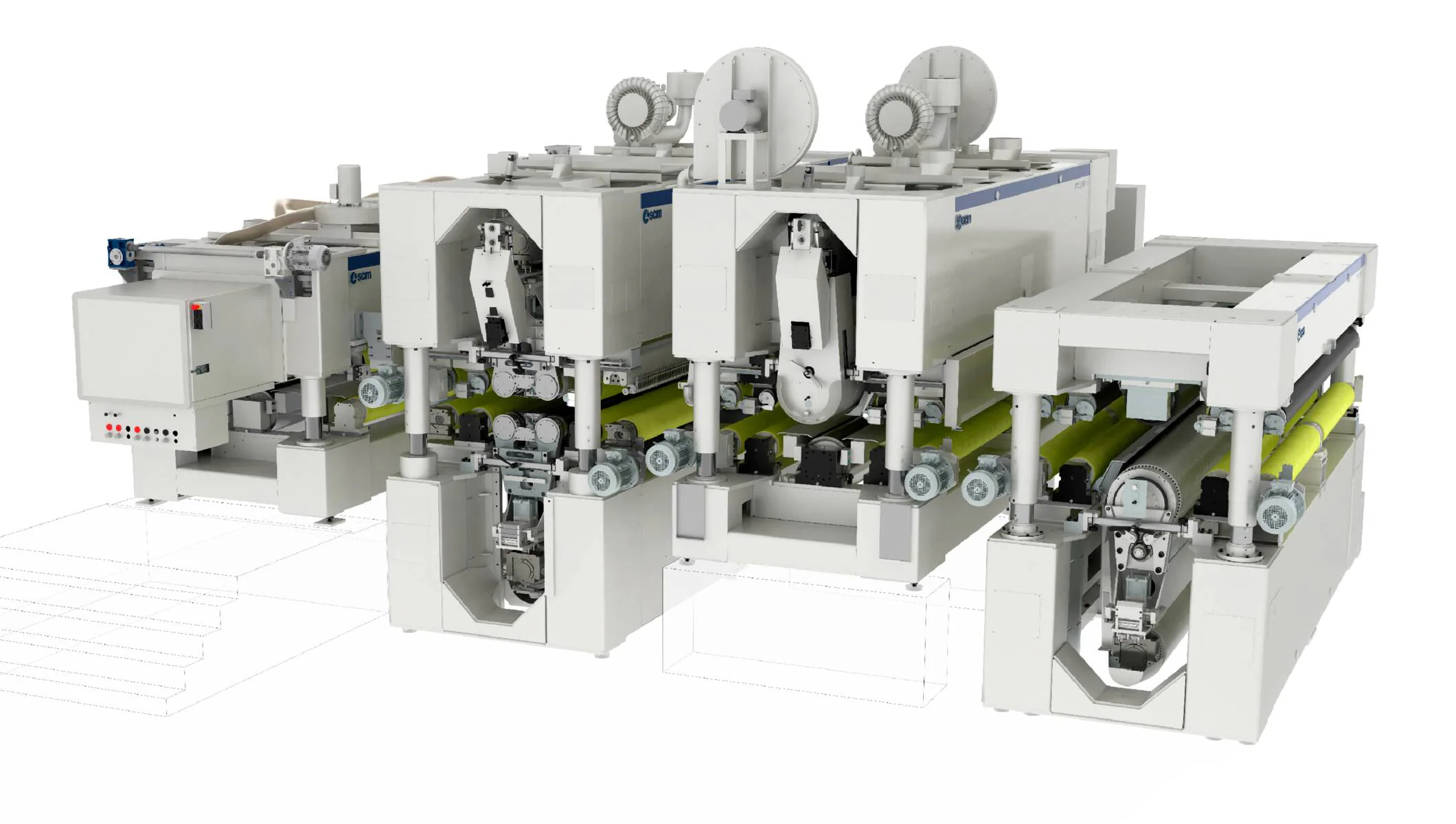 砂光机 - Automatic wide belt sanders for X-lam/CLT panels - dmc system xl