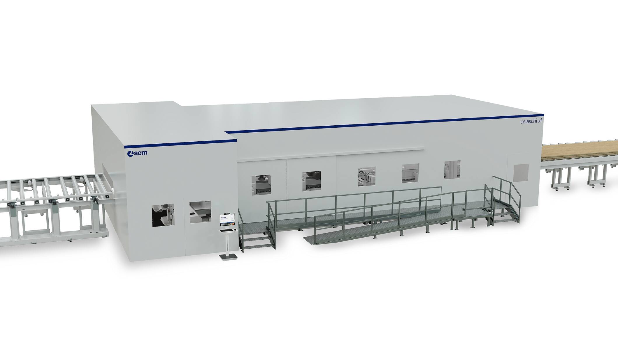 仿形机和双端开榫机 - Double-end profiling machines for CLT panels - celaschi xl