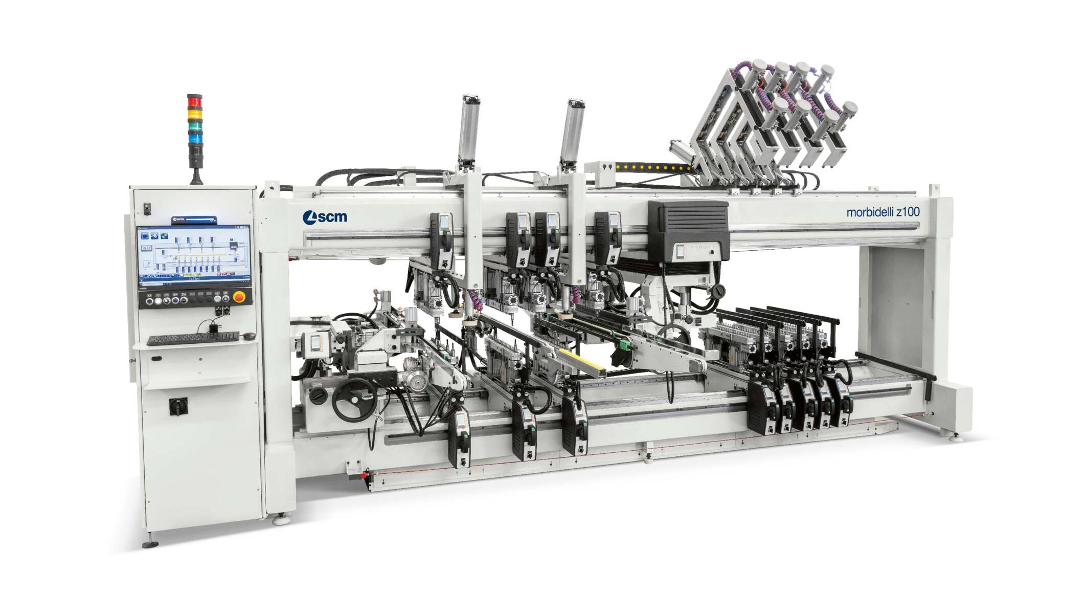 钻孔解决方案 - 自动贯穿进给钻孔机 - morbidelli z100全自动钻孔机