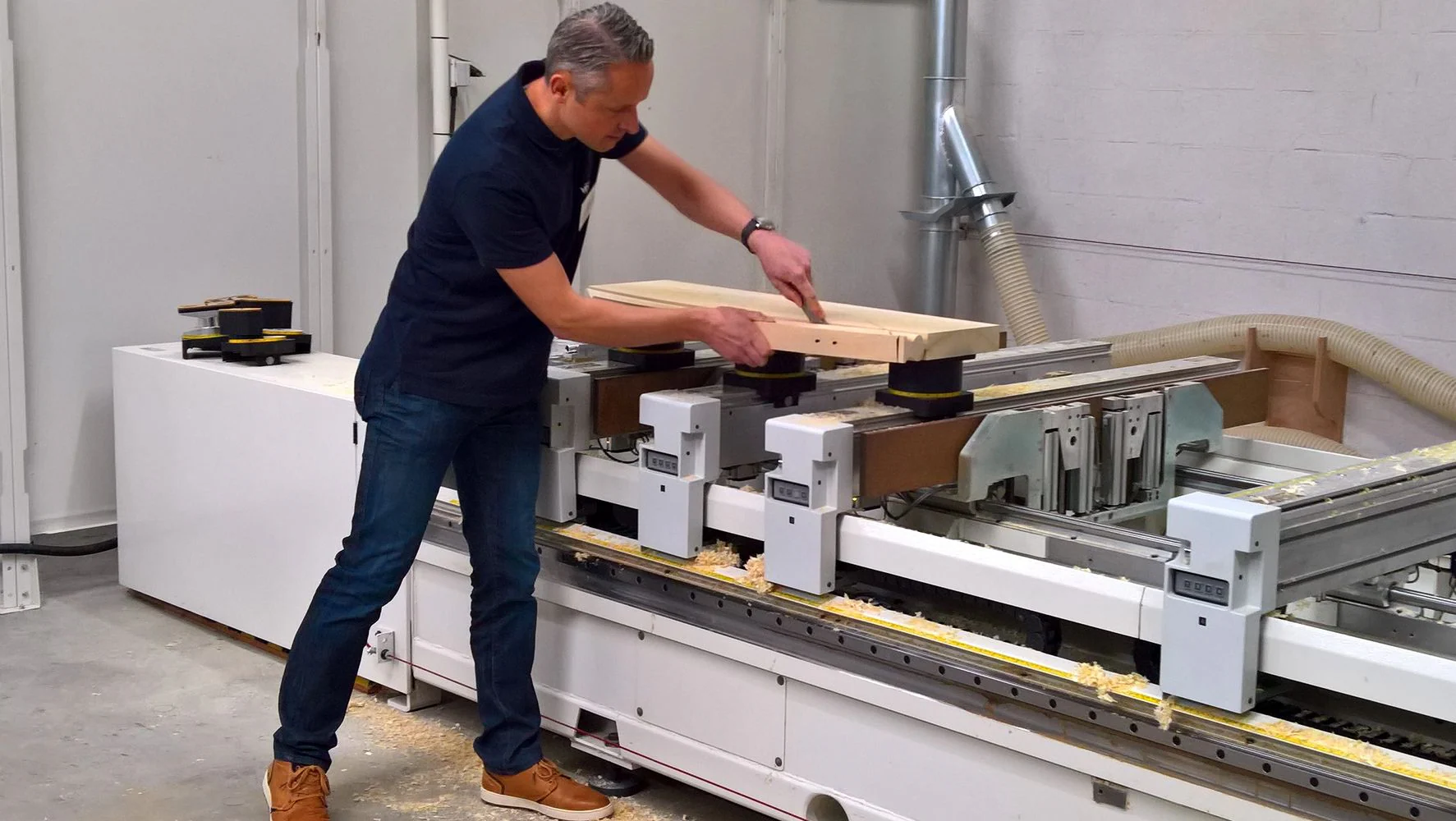 Scm Group demo day for stairmaking in Belgium