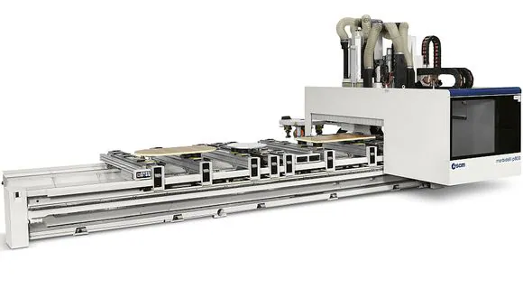 morbidelli p800数控加工中心_用于家具行业钻孔、刨槽和边缘处理_SCM