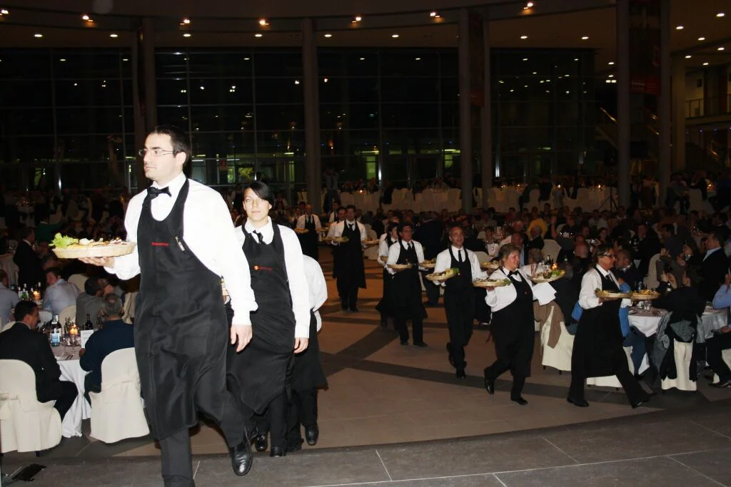 A Tango rhythm menu at the Scm Group Technodomus dinner 