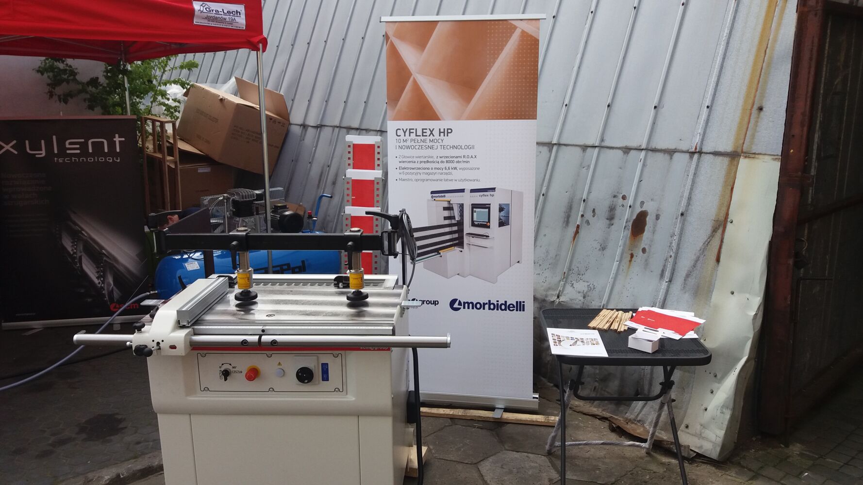 Pokazy maszyn w hurtowni Drewno w Łodzi