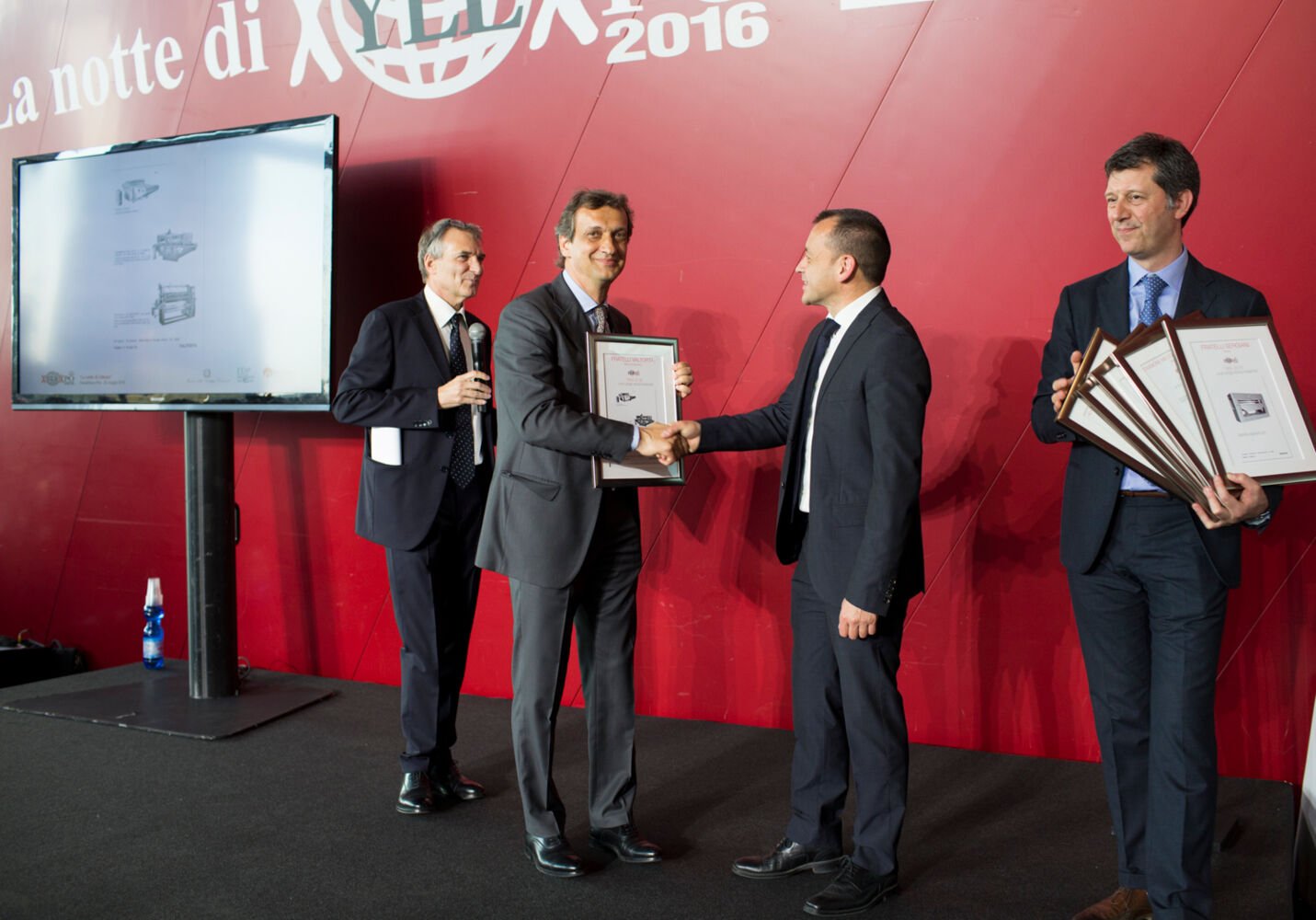 Награждение компании Scm Group на торжественном вечере "Ночь Xylexpo" 