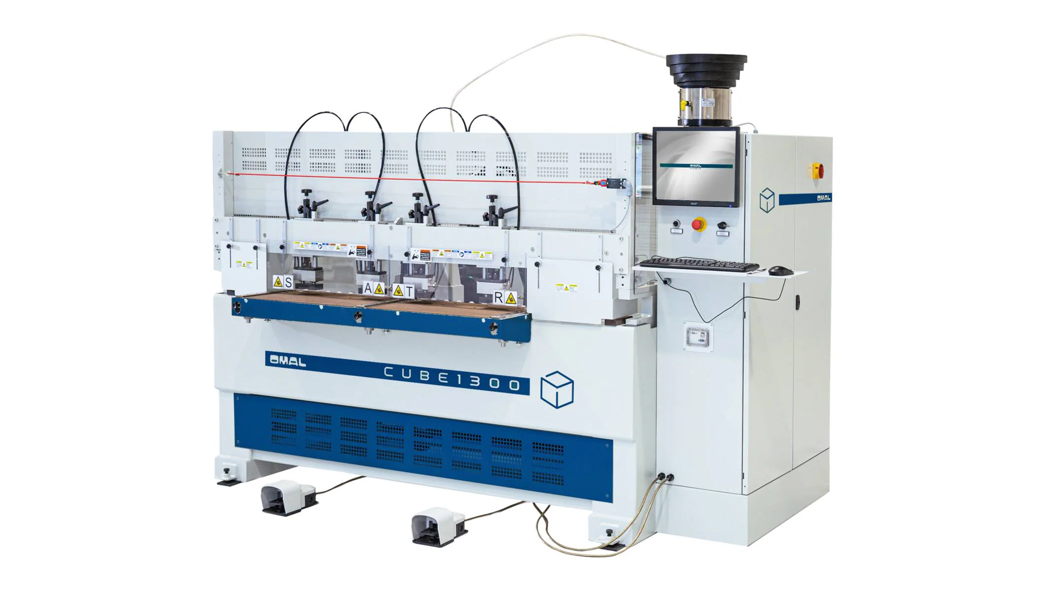 CNC Machining Centres - CNC Machining Centres for routing and drilling - OMAL 1300 Cube