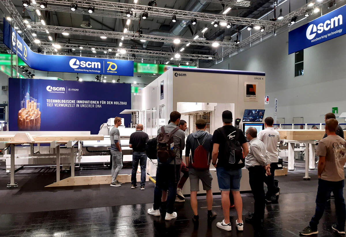 Grande satisfaction pour l'équipe SCM au salon DACH+HOLZ International 2022