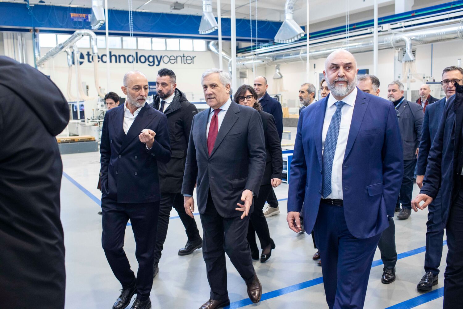 Visita in Scm Group del vicepremier Antonio Tajani