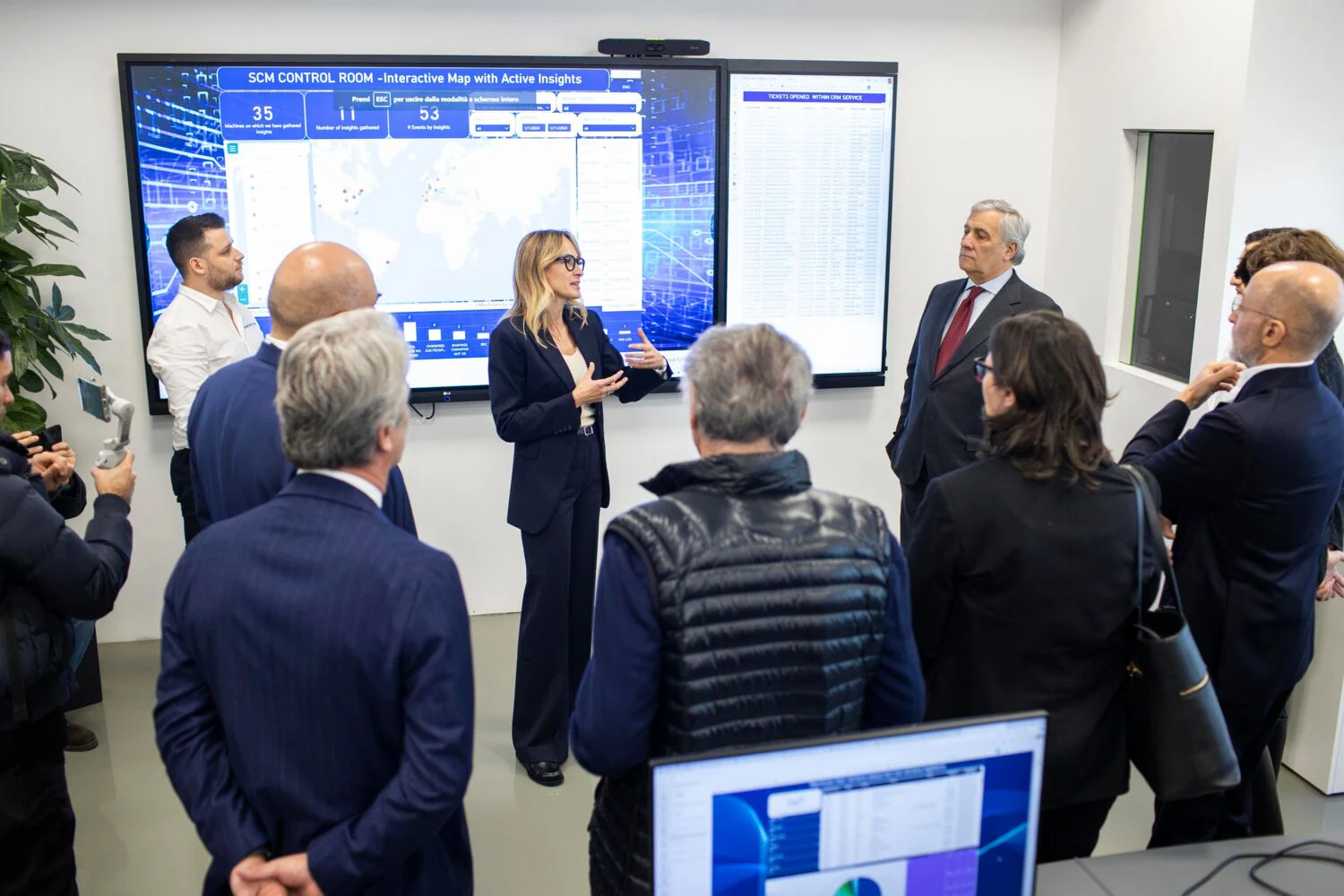 Visita in Scm Group del vicepremier Antonio Tajani