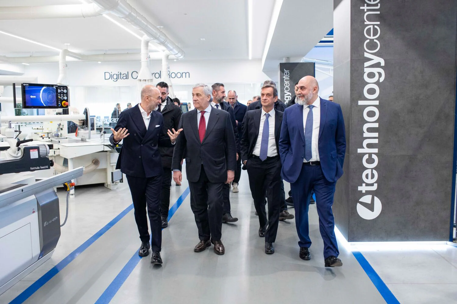 Visita in Scm Group del vicepremier Antonio Tajani