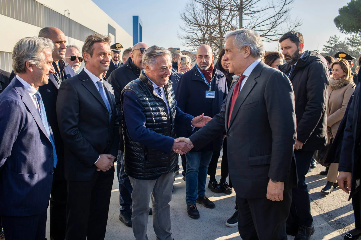 Visita in Scm Group del vicepremier Antonio Tajani