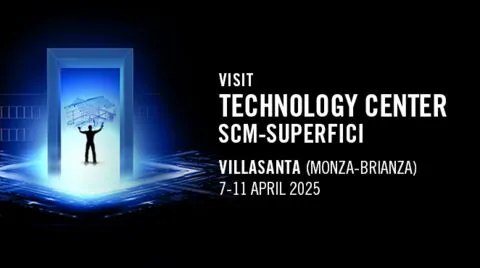 Visit the SCM-Superfici Technology Center in Villasanta during the Salone del Mobile