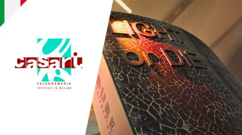 A “dmc system” sanding machine with laser engraving unit offering unique finishes