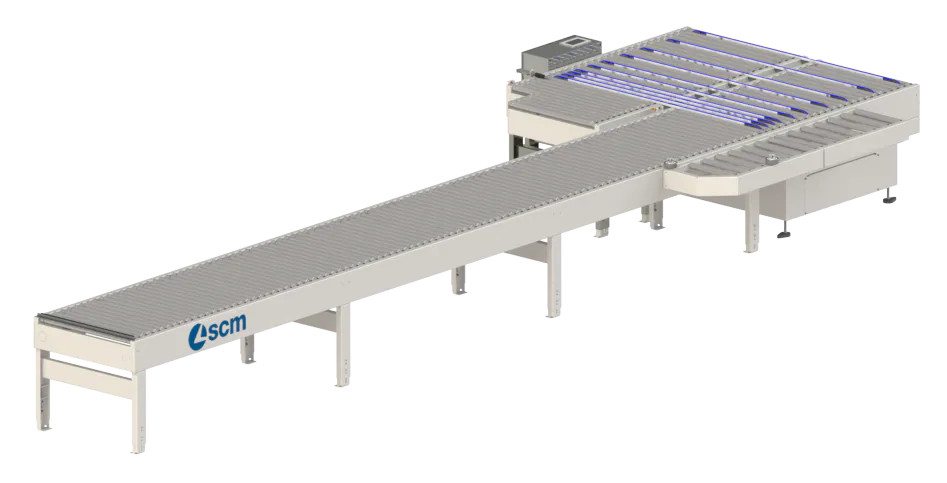 Edge banders, squaring edge banders - Single-sided automatic edge banders - return conveyor
